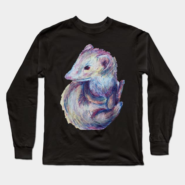 My friends ferret Long Sleeve T-Shirt by Trashfox